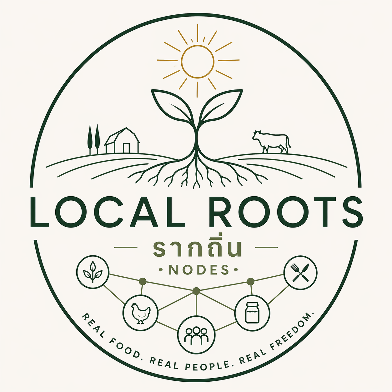 ตราสัญลักษณ์ Local Roots Nodes